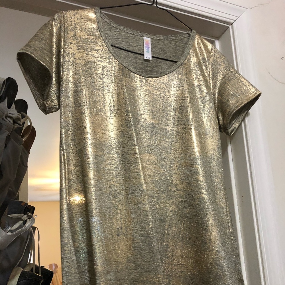 Xxs gold elegant LuLaRoe Classic tee